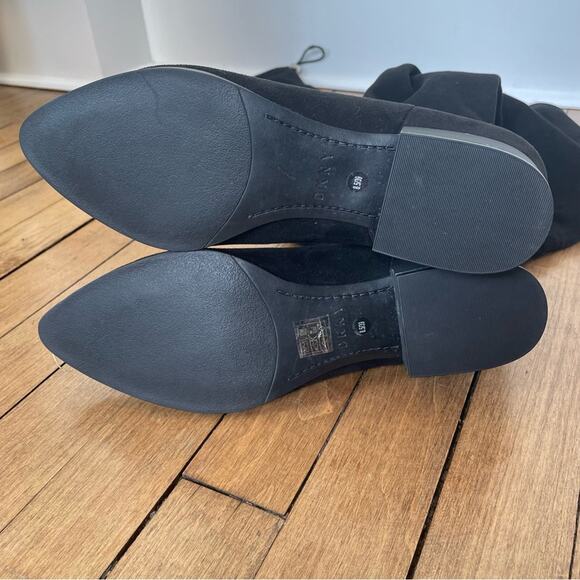 NWOT DKNY Black Over the Knee Tall Suede Boots 8.5 - Picture 9 of 10